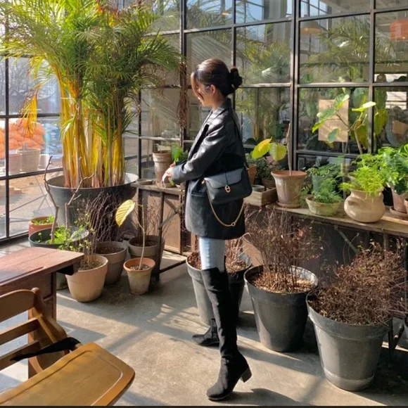 Zara Faux Leather Blazer M - Picture 10 of 10